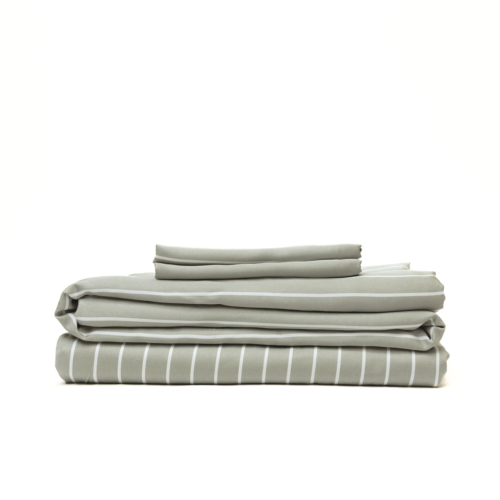 Bamboo Sheet Set – Olive Stripe Bamboo Sheet Set – Olive Stripe