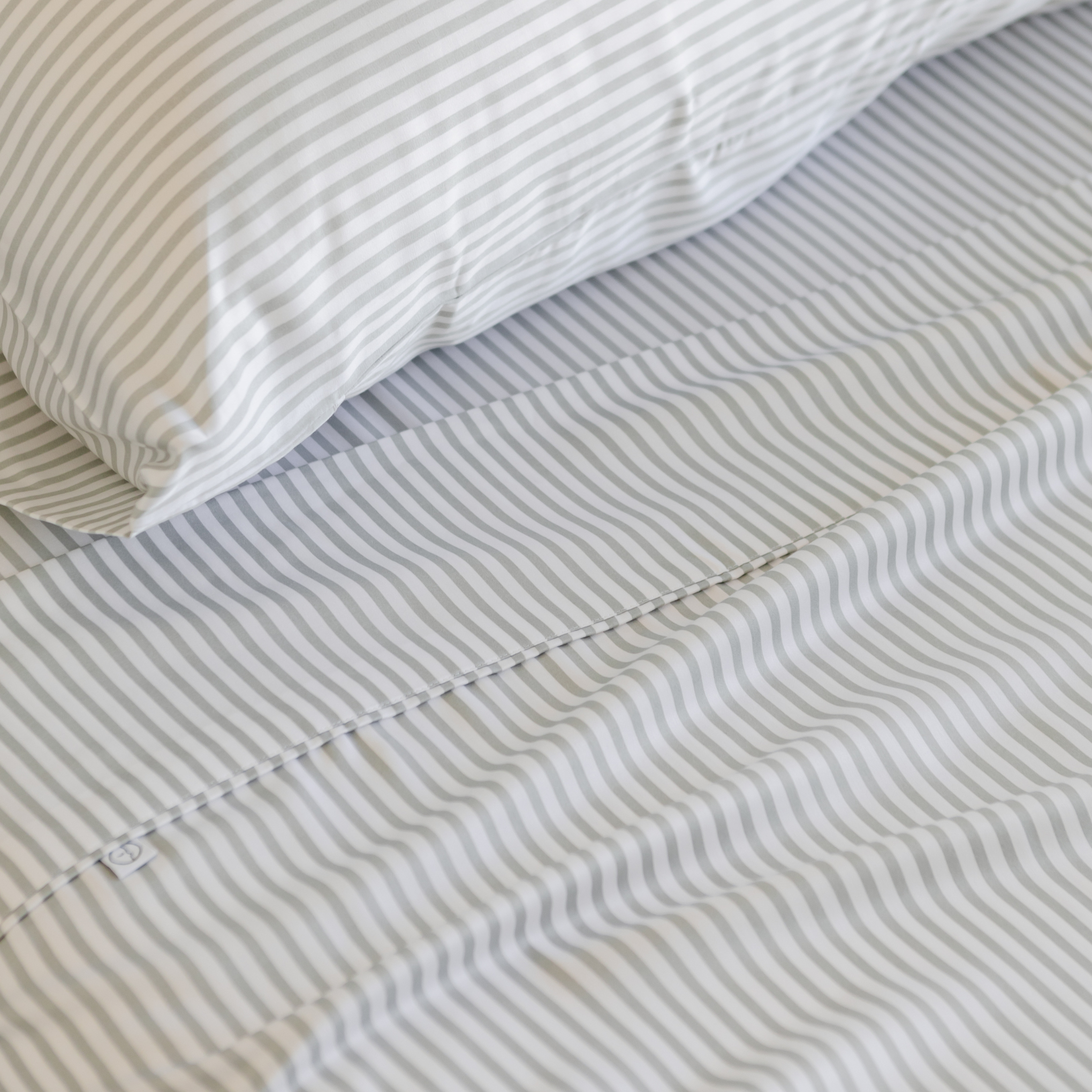 Bamboo Sheet Set - Fog Stripe