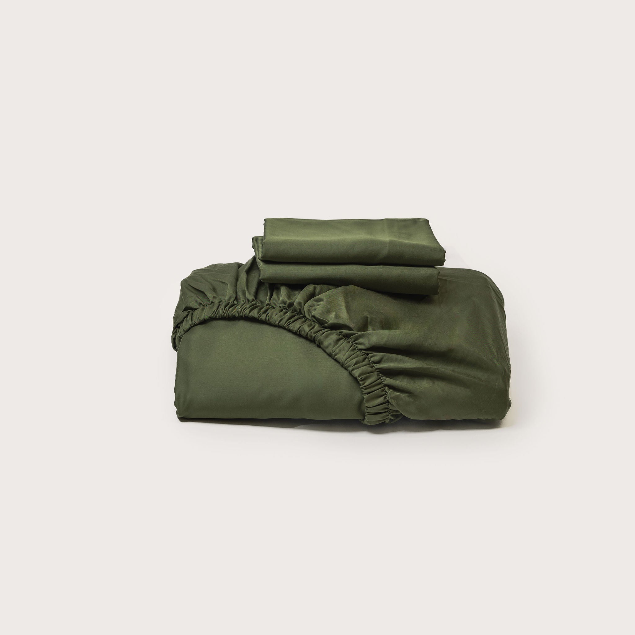 Bamboo Fitted Sheet & Pillowslips – Pine