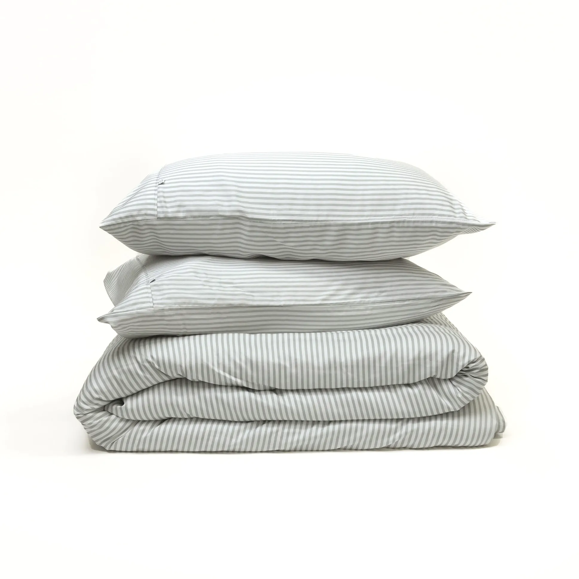 Bamboo Quilt Cover – Fog Stripe Bamboo Quilt Cover – Fog Stripe