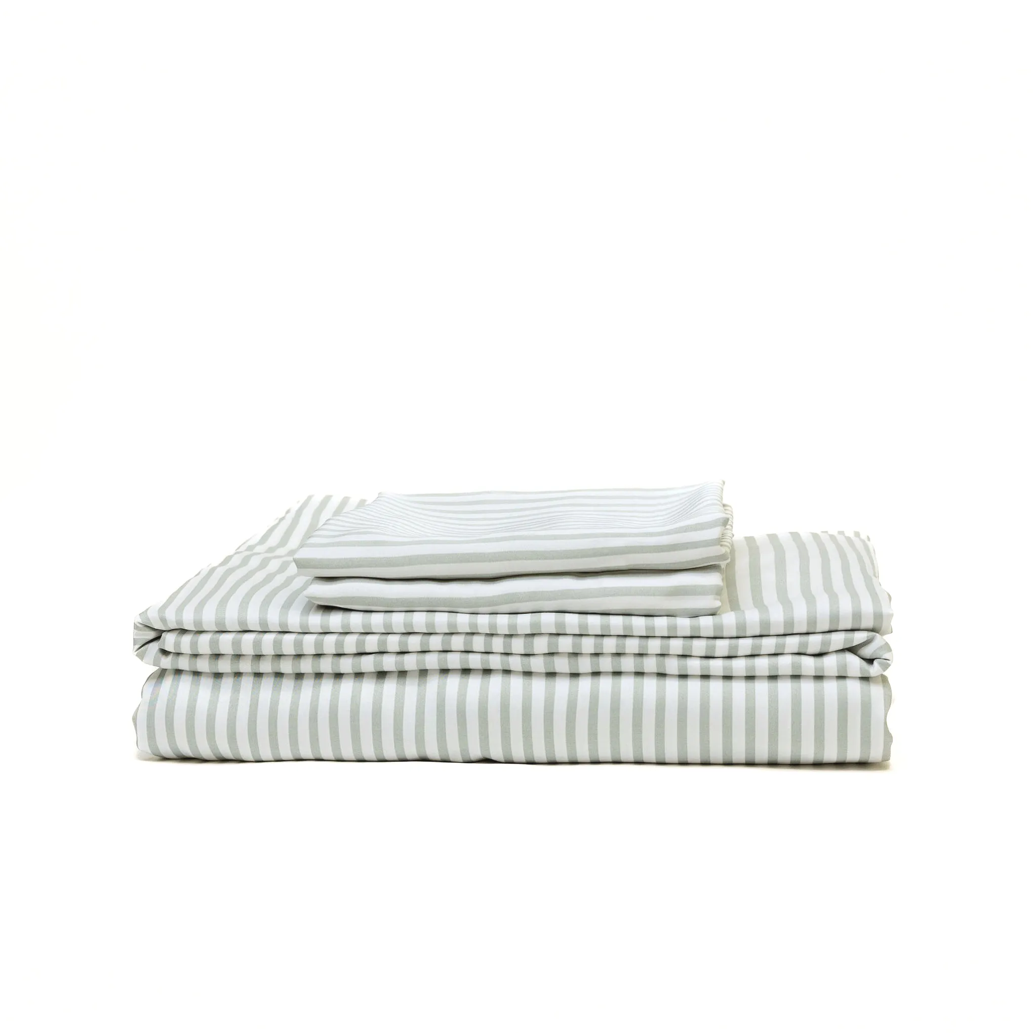 Bamboo Sheet Set – Fog Stripe Bamboo Sheet Set – Fog Stripe
