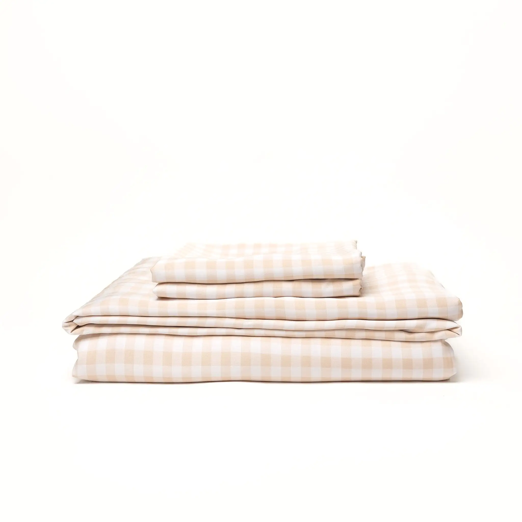 Bamboo Sheet Set – Oat Gingham Bamboo Sheet Set – Oat Gingham