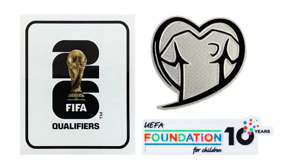 2026 World Cup Qualifiers & EURO Qualifiers & UEFA Foundation 10 Years Badges